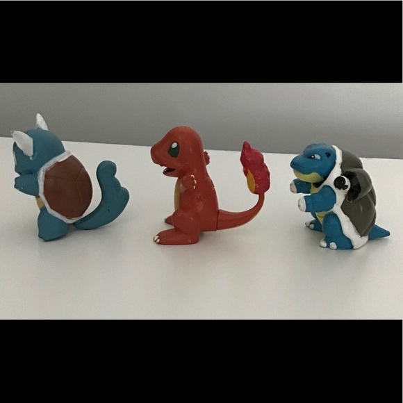 Pokemon Toys Figures Vintage Toy Figurines Mini Charmander Wartortle Bladtoise - Picture 14 of 15